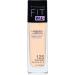Maybelline New York Make Up Fit Me!Foundation with LSF18 for flawless skin all skin types No. 125 Nude Beige 30 ml No. 125 Nude 30 ml (1 Pack)