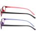 Women s Magnifying Glasses 2-Pack | Blue Light Blocking Reading Glasses | Flexible TR90 | 1.5x Red & Purple Readers - Buy Online on GoSupps.com
