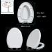 Toilet Seats V-Shape Elongated Toilet Seat 01A-UF Material (Width 360 Length 42-48) Toilet Seat Soft Close Thickened Household Toilet Seat Cover B Little Surprise - Buy Online on GoSupps.com