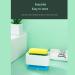 Kitchen Dishwashing Brush Detergent Push-Type Liquid Box Cleaning Brush Automatic Soap Box Simple Installation Double-Sided Sponge Wipe 13.7 * 9.7 * 9Cm Gray (White) - Buy Online on GoSupps.com