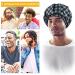 Kenllas Large Waterproof Shower Cap for Men - Reusable & Adjustable Bath Cap for Dreadlock Braids Curly Hair - Gray - Buy Online on GoSupps.com