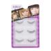 LASGOOS Natural 3D False Eyelashes - Clear Band Strip for Daily Makeup - 6-10mm - 3 Pairs GM04 - Buy Online on GoSupps.com