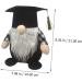 Cabilock 1pc School Season Dwarf Home Adornment Doll Lovely Ornament Graduation Decoration Faceless Black 21x19cm - Buy Online on GoSupps.com