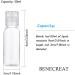 BENECREAT 24 Pack 30ml Transparent Plastic Air Flight Travel Bottles with Clear Disc Cap for Toiletries Shampoo Cosmetic Liquid Clear Cap 30ml - Buy Online on GoSupps.com