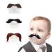 Lesgos mustache pacifier 3 pieces sweet gentleman mustache for baby newborn pacifier gift bpa-free latex-free made with silicone