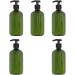 Beaupretty 5PCS 300ml Dark Green Shampoo & Lotion Pump Bottles - Ideal for Travel & Home Use - Buy Online on GoSupps.com