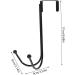 PLAFOPE 4 Pcs Hangers Black Coat Rack Towel Hook Hats Robes Mounted Clothing Rack Hanger Hook Door Hook Iron - Buy Online on GoSupps.com