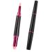Lipstick Brush Round Head Lipstick Blending Brush Double Ended Retractable Lip Brush Portable Lipstick Lip Gloss Brush Concealer Makeup Tool Round and Flat Blending Makeup Brush With Lid
