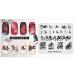 Nail Stamp Plate - Chinese Style Horse & Mountain Design | DIY Nail Art Tools CN012 - Buy Online on GoSupps.com