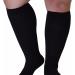 Chalksea Oversize Compression Stockings for Men & Women | Breathable Varicose Vein Socks | Medical Flight & Sport Black M - Buy Online on GoSupps.com