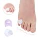 Light Blue Gel Toe Separators - Hammer Toe Straightener & Bunion Corrector for Women - Moisturizing Gel Booties - One Size - Buy Online on GoSupps.com