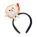 Bottone Cute Stuffed Chicken Leg Shape Hair Hoop Women Spa Wash Face Makeup Headband for Photoshoots Halloween Hair Accessories Bread headband