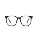 Metal Temples Square Tr90 Frame Blue Light Blocking Glasses for Women Men Anti UV Ray Computer Reading Glasses for Women Men Black-glod 55 Millimeters