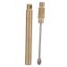 Spoon Keychain Environmentally Friendly Alloy Ear Pick Portable Light with Accessories for Removing Ear Wax for Cleaning Ears
