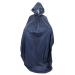 Hooded Wheelchair Rain Cover Nylon Waterproof Soft Reusable Wheelchair Rain Coat Blue Rain Cape Wheelchair Waterproof Poncho Raincoat with Back Slot for Self-propelled Wheelchair