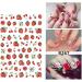 10 Sheets Cute Fruit Nail Art Stickers for Kids - Strawberry, Watermelon, Avocado, Cherry Decals - Self-Adhesive Nail Decoration Accessories - Buy Online on GoSupps.com