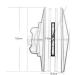 Double Sided Magnetic Window Cleaner Adjustable Magnetic/Cleaner Glass Wiper Magnetic with Anti-Fall Safety Rope Triangle Design 3 Specifications Manual Type  - Buy Online on GoSupps.com