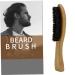 Minkissy Beard Brush for Men | Mustache Styling Tool & Stubble Comb | Wooden Face Brush for Beard Growth & Straightening | 17x3cm - Buy Online on GoSupps.com