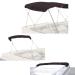SavvyCraft 4 Bow Bimini Top Replacement Cover, Durable Marine Grade Canvas Sun Shade Boat Canopy, Easy Install Zipper Sleeves, 9 Colors Options 8ft and 10ft Long, 4 Bow Replacement Canvas Only No Frame Black 4 Bow 8'L 97"-103" W
