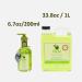 Cucina Fruits & Passion Lime Zest and Cypress Hand Soap Set 6.7 fl oz Glass Bottle and 33.8 fl oz Refill Made in Canada - Buy Online on GoSupps.com