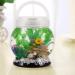 LA KEN DU Small Betta Tetra Fish Tank Decorations Set - 0.5-Gallon Aquarium with LED Lighting Fish Night Light for Kids - Transparent White - Buy Online on GoSupps.com