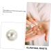 NUOBESTY 150 Sets Pearl Claw Nails Pearls Studs Buttons Jeans Button DIY Rivets Nonporous Decorative Nails 0.5X0.5X0.5CM White - Buy Online on GoSupps.com