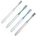 minkissy 4pcs Men's Toothbrush Small Toothbrushes Big Head Travel Toothbrush Toothbrushes Men PP Camping Stiff Brush