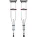 Crutches for Adults Underarm 1 Pair Lightweight Aluminum Crutches Height Adjusted Underarm Crutches Adult Crutches Crutches Walker for Elderly Arthritis Disability Gre