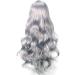 YEESHEDO 32 80cm Long Wavy Curly Hair Cosplay Wig with Bangs - Grey | Heat Resistant Synthetic Wig for Women, Girls | Party Costume Anime Halloween - Buy Online on GoSupps.com