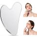 Stainless Steel Gua Sha Tool - Heart Shape Facial Massage Device for Contouring & Slimmer Face - Buy Online on GoSupps.com