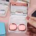 Portable Square Contact Lens Etui - Travel Accessories in Rose Gold | Monochrome Containers for Glasses - Buy Online on GoSupps.com
