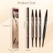 2-in-1 4 Tips Eyebrow Pencil Waterproof 3D Microblading Eyebrow Pencil Contour Pen Natural Durable Microblading Eyebrow Pencil (Gray) - Buy Online on GoSupps.com