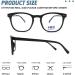 Vjuysw Blue Light Filter Glasses - 2PC Gaming & Computer Eye Protection Reduces Fatigue & Improves Sleep - Unisex Blue Light Blocking Slim Design - Buy Online on GoSupps.com