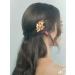 Casdre Leaf Hair Clip - Gold Crystal Bridal Hair Piece for Women & Girls - Buy Online on GoSupps.com