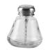 SOESFOUFU Refillable Glass Bottle Shaped for Nail Polish Remover with 180ml Pressure Pump Bottle for Liquid Storage