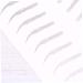 WOONEKY 6 Sheets Pairs Eyebrow Makeup Tools Brow Lamination False Eyebrows Sticker Stickers Eye Brow Black - Buy Online on GoSupps.com
