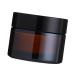 Cream Jar Glass Cosmetic Jar Light Shielding Empty Sample Container with Leakproof Lid for Lotion Cream Powder (20g) 20g Brown