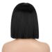 ENTRANCED STYLES Short Black Straight Bob Wig 12 Inch | Heat Resistant Synthetic Hair for Women | Perfect for Halloween & Cosplay - Buy Online on GoSupps.com