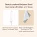 Professional Stainless Steel Foundation Spatula | Double Edged for Even Makeup Application | Includes Storage Pouch | Ships Internationally - Buy Online on GoSupps.com