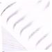 FOMIYES 2 Pairs Adhesive Eyebrow Template Artificial Eyebrow Patch Eyebrow Stickers Makeup Tools 6d Simple 1 count (Pack of 1) Black 003 - Buy Online on GoSupps.com