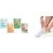Derma V10 Footpack Mask (4 Packs) - Deep Moisturizing Tea Tree Peppermint Honey Almond & Moroccan Argan Oil | Hemp Seed Oil Infusion for Soft Feet - Buy Online on GoSupps.com