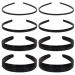 Plastic headband 8 pieces Simply frontal ligaments elastic hair band diy hair bands forehead straps Kammezenb nder thin for the daily facial cleaning and hair mixing of