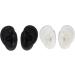 Silicone Ear Model - 2 Pairs Flexible & Reusable Simulation for Teaching (Black & White) - International Shipping Available - Buy Online on GoSupps.com