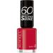 Rimmel 60 Seconds Super Shine Nail Polish - 8 ml 313 Feisty Red Feisty Red 8 ml (Pack of 1)