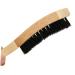 minkissy Beard Brush For Men Mustache Styling Tool Stubble Brush Men Face Comb Foam Brush Shaving Beard Growth Brush Beard Straightening Comb Tool Solid Wood Man Wooden 17x3cm Wood Color