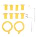 Oral X-ray film positioning system X-ray-positioning complete set clear photography heat-resistant intraoral film position holder for rear molars yellow