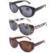 DOOViC Bifocal Sun Readers for Women and Men Stylish Reading Glasses Cat Eye Frame Reading Sunglasses 2.75 Strength