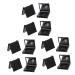 Housoutil 12 Pcs Blush Box Eyeshadow Box Cosmetic Travel Containers Makeup Containers Highlighters Plastic 5x5cmx3pcs Blackx3pcs
