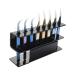 Durable Acrylic Eyelash Extension Tweezer Stand | Tweezers & Tools Organizer Rack - 8 Holes (Black) - Buy Online on GoSupps.com