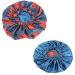 Slay The Crochet | Premium Large Satin Lined Bonnet Silk Bonnet Sleeping Cap | No Slip Double Layer | Preserve Long Hair Blue
